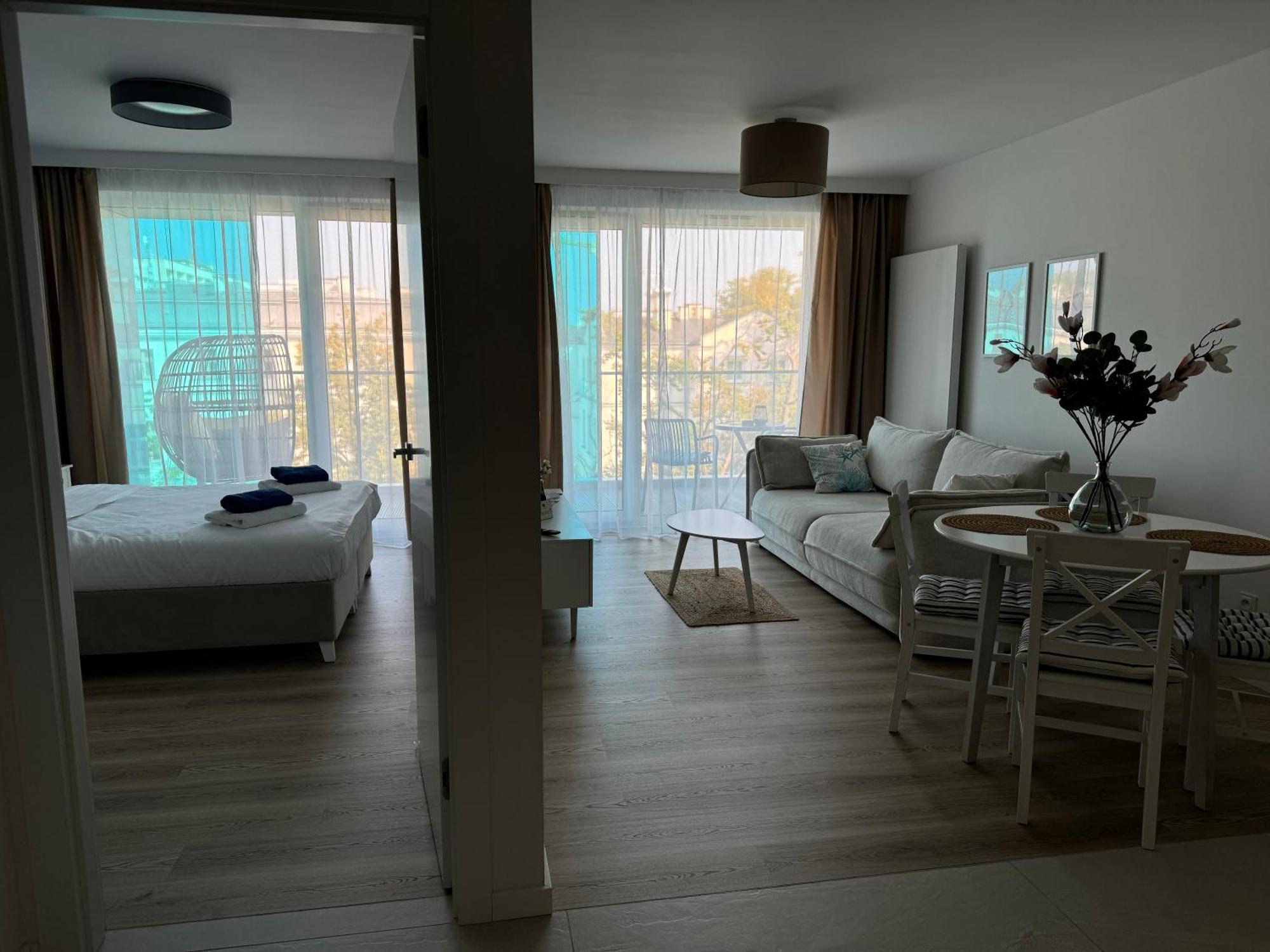 4summer White Blue Sauna & Fitness & Parking 100 Metrow Do Pieknej Szerokiej Piaszczystej Plazy, Wspanialy Widok Z Duzego Tarasu! 100 Meter Zu Einem Schoenen Breiten Sandstrand, Herrliche Aussicht Von Einer Grossen Terrasse! Apartment *